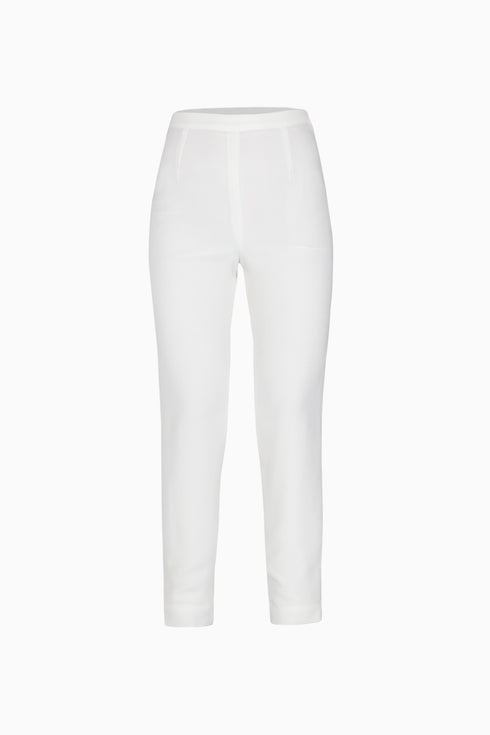 White High Waist Trousers